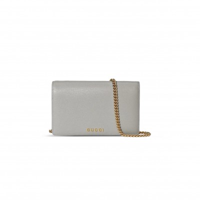 GUCCI CHAIN WALLET WITH GUCCI SCRIPT 772643 (20*12.5*4cm)